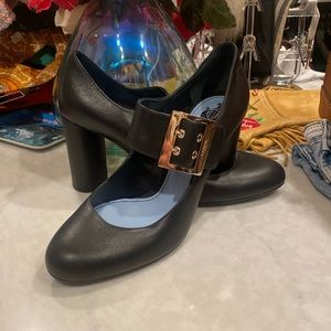 Brand new Lanvin black leather Mary Jane’s size 9.5/40.5
